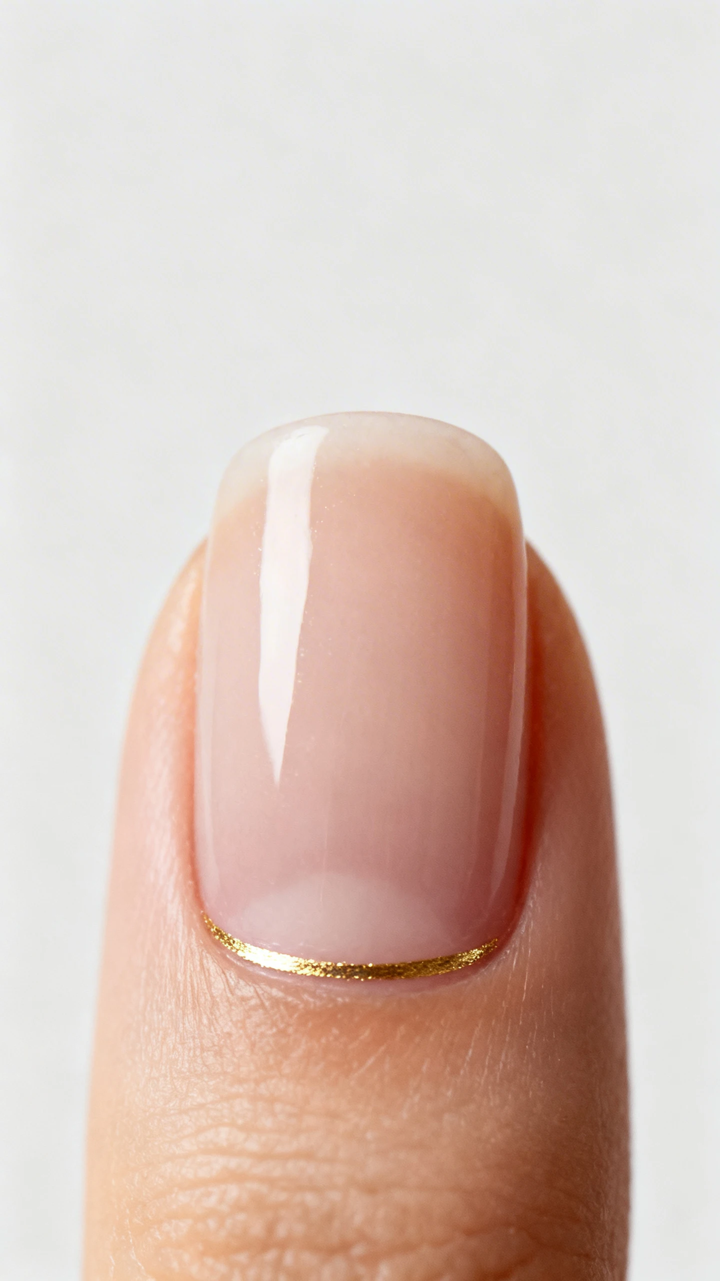 5 mm, directly beneath it a super-fine metallic gold line about