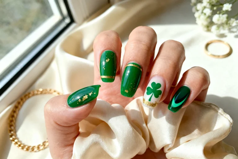 5 Emerald Gel Sets for Classic Saint Patrick’s Day Nails