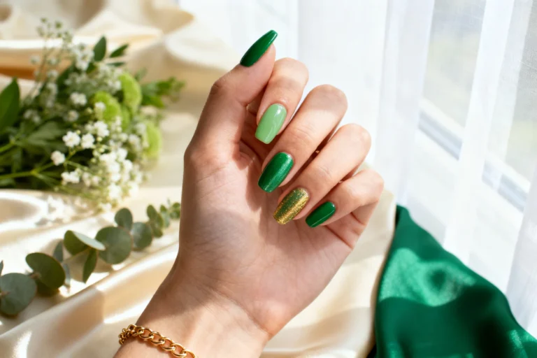5 Emerald Green Gel Polishes for St Patrick Day Nails