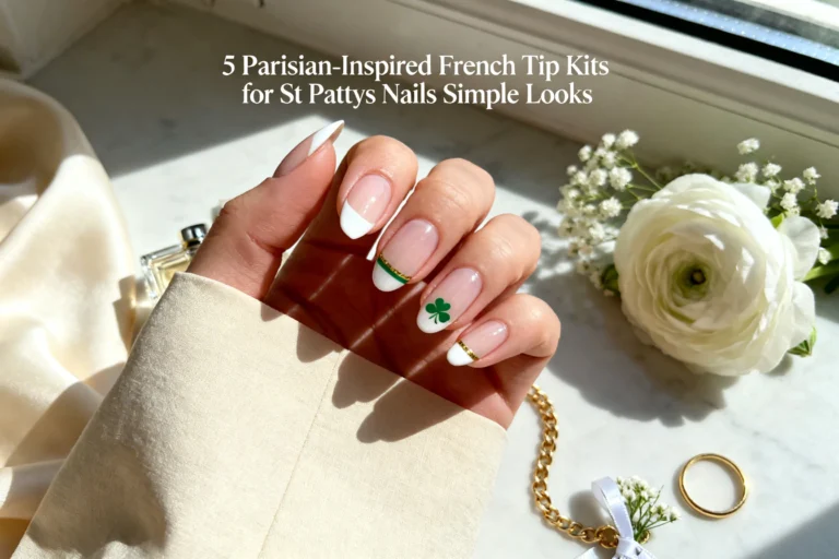 5 Parisian-inspired French Tip Kits for St Pattys Nails Simple Looks