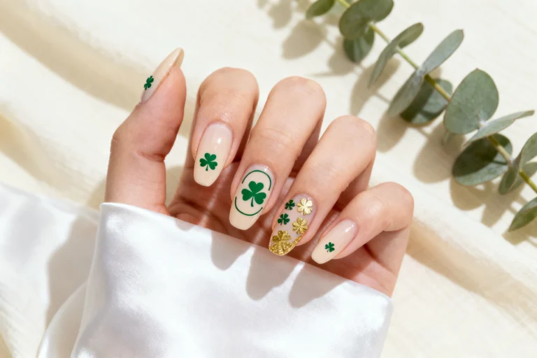 5 Shamrock Decals for Cute St Patricks Day Nails