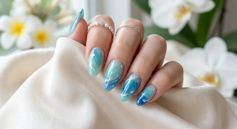 Blue Lagoon Nail Colors That Look Cool and Calm