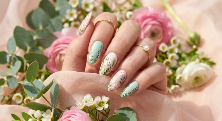 Fresh Garden Inspired Nail Designs for Spring Lovers