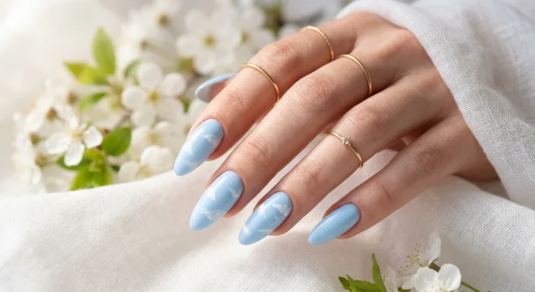 Light Blue Nail Ideas Inspired by Clear Spring Skies