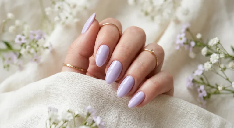 Light Lavender Spring Nails for Calm Days