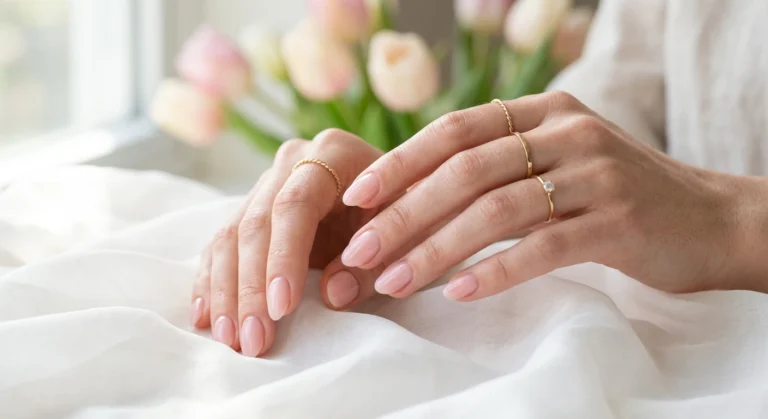 Sheer Pink Spring Nails Inspo for Minimalists