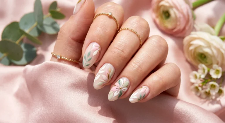 Spring Nails Inspo With Graphic Petal Designs