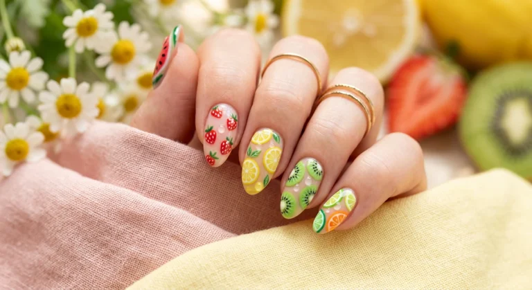 Summer Fruit Nail Art That Pops With Color