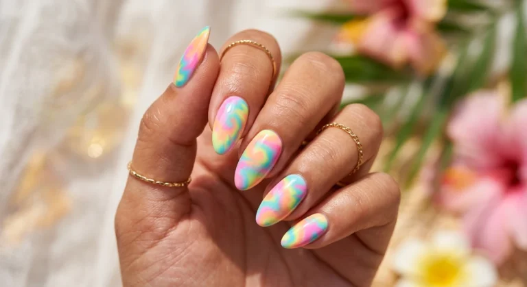 Tie-dye Nail Designs Making a Summer Comeback